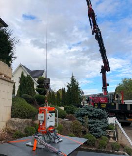 Louez une grue avec palonnier &agrave; ventouse pour votre manutention! Kingersheim